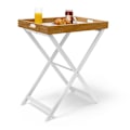 Miniatyrbillede 1 af 7: Bakkebord træ og bambus 72 cm