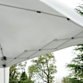 Miniatyrbild 9 av 10: Hopfällbar Paviljong Paviljong Hopfällbar Tält Partytält Inkl Bärväska 2,4X2,4M Stål Vit