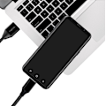 Miniatyrbild 4 av 6: USB-USB-C Ladd/synk-kabel USB 2.0 15W 0,3m Textil
