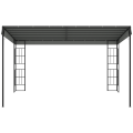Miniatyrbillede 9 af 10: Pergola 4 X 3 M Havepavillon Gazebo Baldakin Telt Metal Polyester Grå