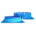 Miniatyrbillede 3 af 3: Universal presenning til havepool 488 x 488 cm DM-114