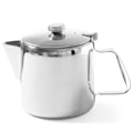 Miniatyrbillede 1 af 2: Tekande med låg i rustfrit stål til kaffe og te 0,9L - Hendi 453308
