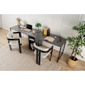 Miniatyrbillede 1 af 9: Study Desk Twin Study Desk - Antracit, Sort