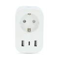 Pikkukuva 3 / 9: SmartLife Älypistorasia | Wi-Fi | IP21 | Virtamittari | 3680 W | Type F (CEE 7/7) / 1x USB-C™ / 2x USB | 0 - 55 °C | Android™ / IOS | Valkoinen | 1 kp