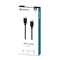 Miniatyrbillede 2 af 2: USB-C Kabel 60W 1m Sort