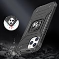 Miniatyrbillede 7 af 9: Pansret cover + magnetisk holder iPhone 13 Pro Max Ring Armor sort