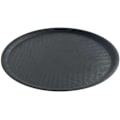 Miniatyrbillede 3 af 4: Skridsikker tjenerbakke, rund, diameter. 46 cm - sort