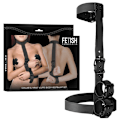 Miniatyrbillede 2 af 8: Fetish Submissive Bondage - Krave & håndledsmanchetter Body Restraint Set