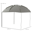 Pikkukuva 4 / 10: Auton Markiisi Vedenpitävä Auton Markiisi Teltta Sadesuoja Aurinkosuoja Kevyt Kannettava Kuorma-Autolle 2,9 X 2,8 X 2,3-2,6 M