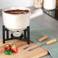 Pikkukuva 2 / 7: Fondue-setti, posliini, 450 ml, 4 kpl.