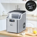 Pikkukuva 4 / 10: Ice Cube Machine 20 Kg/24H 2,3 L Jääpalakone 3,2 L Vesisäiliöllä Jääpalakone Itsepuhdistuva Ruostumaton Teräs Hopea 25,2 X 36 X 37,1 Cm
