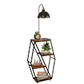 Miniatyrbillede 2 af 6: Gulvlampe Sembol Ceviz Lambader Retro 3 Başlıklı