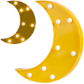 Miniatyrbillede 1 af 6: Natlampe Moon Nukido 740920