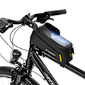 Miniatyrbillede 2 af 9: Cykelstelstaske med telefonetui 1l, sort