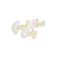 Miniatyrbillede 5 af 7: Dekorativ plast LED-belysning Good Vibes Only 2 - Gul