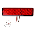 Pikkukuva 3 / 5: Takavalo 12/24V 2 toimintoa 135x38mm LED pidikkeellä musta läpipainopakkauksessa