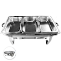 Miniatyrbillede 1 af 5: Herzberg HG-8022-3: Chafing Dish i rustfrit stål - 3 dele 1/3 madpande
