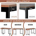 Miniatyrbild 5 av 5: 120 cm långt datorbord med låda & justerbara kuddar datorbord valnöt