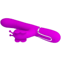 Miniatyrbillede 7 af 11: Pretty Love - Multifunktion Rabbit Vibrator 4 I 1 Butterfly Fuchsia
