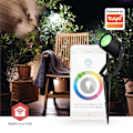 Pikkukuva 2 / 9: Smartlife Outdoor Light | 3 x 90 lm | Zigbee 3.0 | 3 x 3 W | RGB | 2700 K | Alumiini | Android™ / IOS