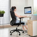Miniatyrbillede 2 af 7: Ergonomisk kontorstol med justerbar nakkestøtte