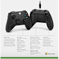 Miniatyrbillede 4 af 4: Microsoft Xbox - trådløs controller + Windows-kabel, sort, - spilcontroller