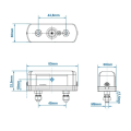 Miniatyrbillede 3 af 3: Nummerpladelampe 85x35mm