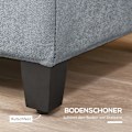 Miniatyrbillede 8 af 10: Bænk, Polstret Bænk Med Opbevaringsplads, Sengebænk Med Låg, Linnedlook, Brystbænk, Opbevaringsbænk Til Stue, Soveværelse, Grå