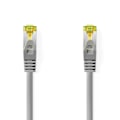 Miniatyrbillede 1 af 3: Cat 8.1 netværkskabel | S/FTP | RJ45 Han | RJ45 Han | 5.00 m | Runde | LSZH | Grå | Label