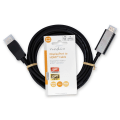 Pikkukuva 3 / 3: DisplayPort kaapeli | DisplayPort uros | HDMI™ liitin | 1080p | Niklattu | 3.00 m | Pyöreä | PVC | Musta | Label