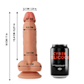 Miniatyrbillede 3 af 8: Cyber ​​Silicock - Jude Ultra Realistic Blød flydende silikone 18 Cm -O- 3,2 Cm