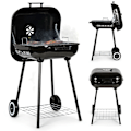 Miniatyrbillede 1 af 10: Havegrill med hængslet låg + hjul