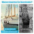 Miniatyrbild 4 av 5: Set med 4 st båtskärmar, långa fendrar, kulskärmar, båtkrockskydd, broskärmar, svarta, 68,5 x 21,5 cm
