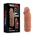 Miniatyrbillede 3 af 10: Virilxl - Liquid Silicone V5 Brown Penis Extension