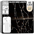 Miniatyrbillede 1 af 6: Juletræslys ledning 40 LED, 45 cm