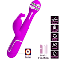 Pikkukuva 11 / 11: Pretty Love - Dejon Rabbit Vibrator 3 In 1 -monitoimivioletti