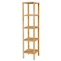 Pikkukuva 1 / 7: Natural Bamboo 5-tasoinen hylly: tilaa säästävä ja kestävä