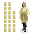 Miniatyrbild 1 av 8: Regnponcho för engångsbruk, uppsättning om 20 Gul one size