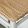 Miniatyrbillede 9 af 10: Barbord Med Stolesæt Køkkenbord Og Stole Med Skridsikker Dørmåtte, Barbord Og Barstol Med Opbevaringshylde, Mdf/Stål