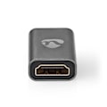 Pikkukuva 4 / 6: HDMI™ -sovitin | HDMI™ Micro / HDMI™ uros | HDMI naaras / HDMI™ Ulostulo | Kullattu | Suora | Alumiini | Gun Metal Harmaa | 1 kpl | Laatikko kannella