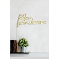 Miniatyrbillede 5 af 9: Dekorativ LED-belysning i plastik Follow Your Dreams - Gul