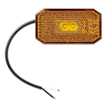 Miniatyrbillede 4 af 7: Sidemarkeringslygte 12/24V rav 80 x 44 mm LED