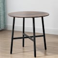Miniatyrbillede 10 af 10: Spisebord, køkkenbord til 4 personer, stuebord til spisestue, køkken, stål, brun, 80 x 80 x 76 cm