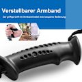 Miniatyrbillede 5 af 5: Vandrestave pakke med 2 justerbare vandre-klatrestave 66-137 cm sort
