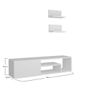 Miniatyrbild 5 av 6: TV-enhet Zeplin - Vit
