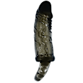 Miniatyrbillede 3 af 6: Baile - Penis Extender Cover med rem til testikler Sort 13,5 Cm