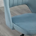 Miniatyrbillede 10 af 10: Kontorstol Drejestol Skrivebordsstol Højdejusterbar 360° Roterbar Kammusling Design Foam Velvet Polyester