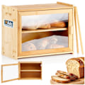 Miniatyrbillede 8 af 8: Bambusbrødspand med tang, to-plan, 40x20x31 cm