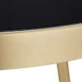 Miniatyrbillede 6 af 8: Rundt sidebord sort-guld