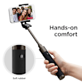 Miniatyrbillede 1 af 8: Højkvalitets teleskopisk Selfie stick 18-77cm sort